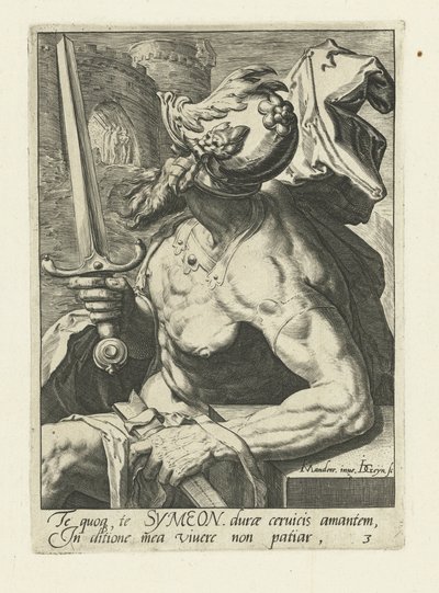 Capostipite Simeone (I capostipiti di Israele) (I dodici figli di Giacobbe) da Jacob de Gheyn (II)