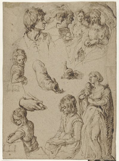 Studio di mani e figure da Jacob de Gheyn (II)