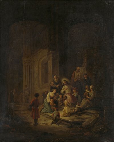 Cristo benedice i bambini da Jacob de I Wet