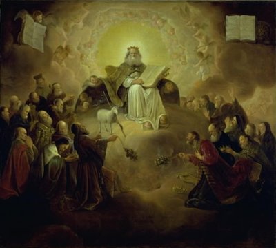 I ventiquattro anziani inginocchiati davanti all