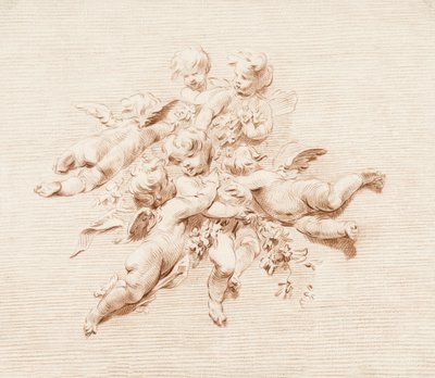 Un gruppo di angeli da Jacob de Wit