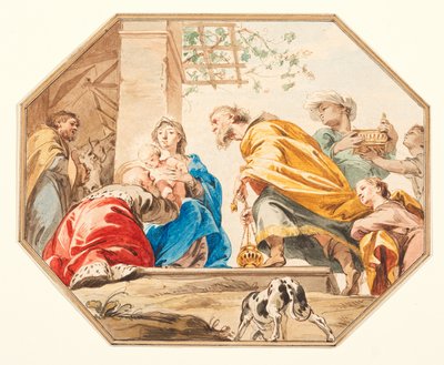Adorazione dei Magi, c.1751 da Jacob de Wit