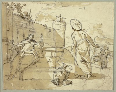 Cristo e la Donna di Samaria da Jacob de Wit