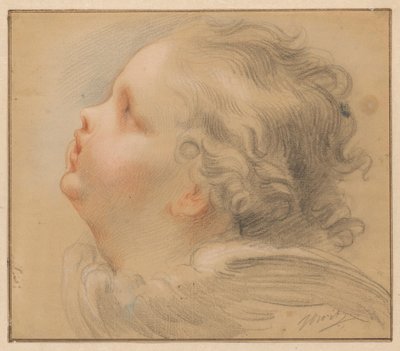 Testa di un cherubino, verso sinistra da Jacob de Wit