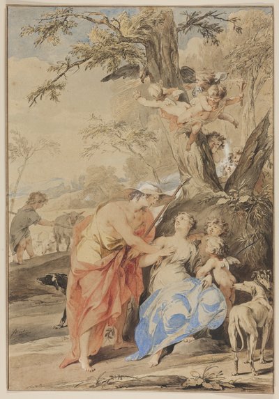 Giove e Mnemosine, 1733 da Jacob de Wit