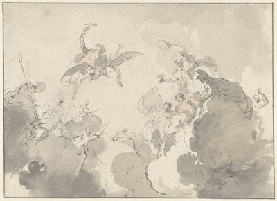 Progetto per pittura del soffitto da Jacob de Wit