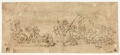 Putti che giocano da Jacob de Wit