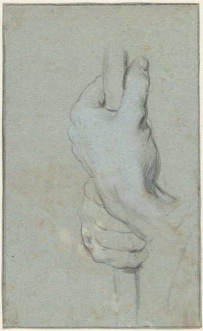 Studio di due mani che stringono un bastone da Jacob de Wit
