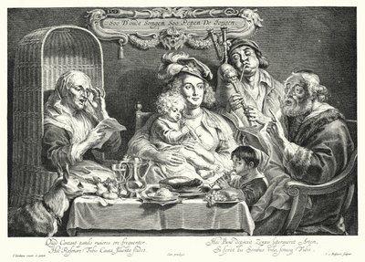 Il concerto di famiglia da Jacob the Elder (after) Jordaens