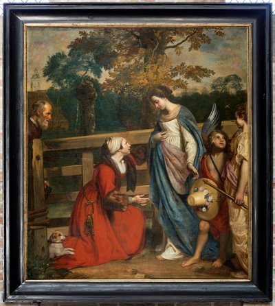 La visita di Maria a Elisabetta da Jacob the Younger Van Oost