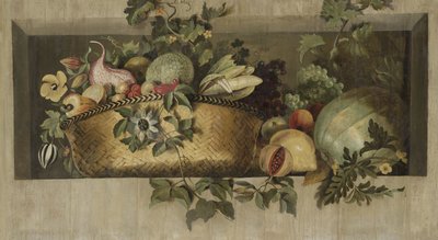 Natura morta con ghirlande di frutta e fiori da Jacob van Campen