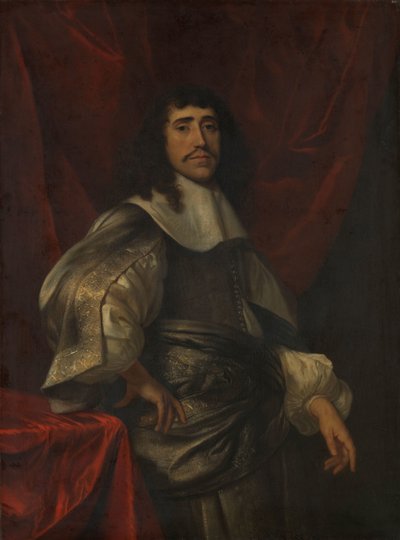 Ritratto di un uomo, ritenuto essere Christoffel van Gangelt, secondo marito di Lucretia Boudaen da Jacob van Loo (attributed to)