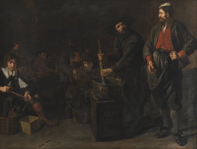 Una fabbrica di vetro e corallo da Jacob van Loo