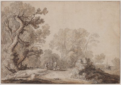 Contadini al Margine di un Bosco da Jacob van Mosscher