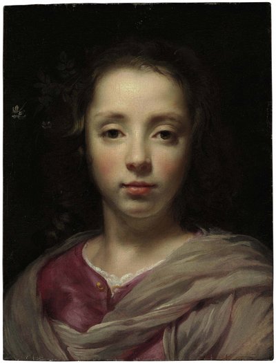 Testa di una ragazza da Jacob van Oost