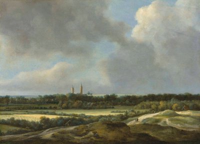 Un vasto paesaggio con campi di grano, oltre Heemstede da Jacob van Ruisdael