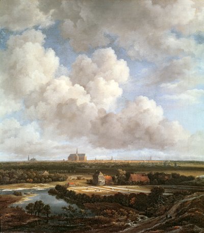 Campo di candeggio nella campagna vicino a Haarlem, 1670 da Jacob van Ruisdael