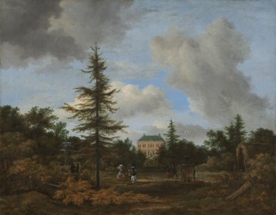 Casa di campagna in un parco, c. 1675 da Jacob van Ruisdael