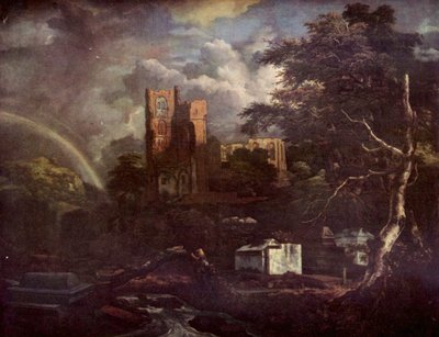 Spagnolo:  El cementerio judío Il cimitero ebraico da Jacob van Ruisdael