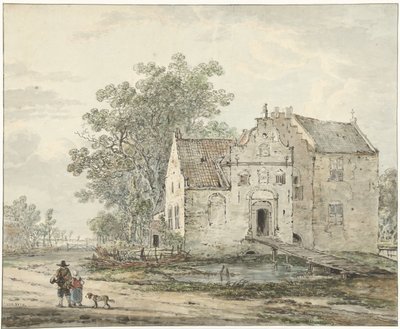 Castello di IJzendoorn nella Betuwe da Jacob van Strij