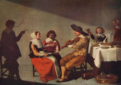 Una festa musicale, 1631, c1915 da Jacob van Velsen
