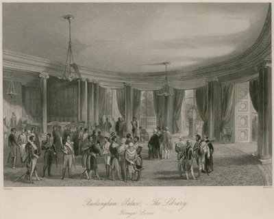 Buckingham Palace, la biblioteca, ricevimento estero da Jacob van der Heyden