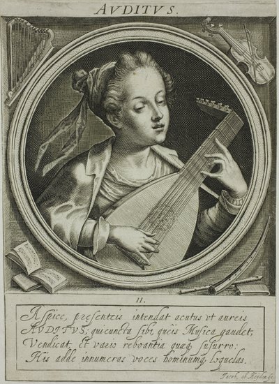 Il suono, secondo piatto de I cinque sensi da Jacob van der Heyden