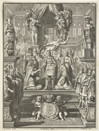 Incoronazione di Guglielmo III e Maria Stuart, 1689 da Jacobus Baptist