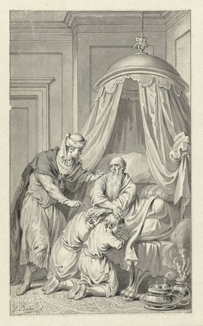 Giacobbe benedice Manasse e Efraim da Jacobus Buys