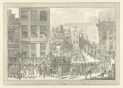Processione funebre di Wolter Jan Gerrit barone Bentinck ad Amsterdam, 28 agosto 1781 da Jacobus Buys