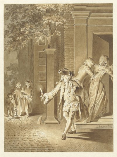Scena da Lubbert Lubbertse, o il contadino nobilitato da Jacobus Buys