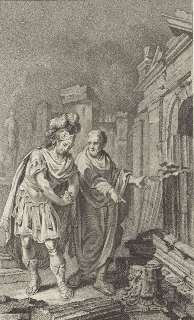 Scipione Emiliano davanti alle rovine di Cartagine in compagnia di Polibio, 1797 da Jacobus Buys