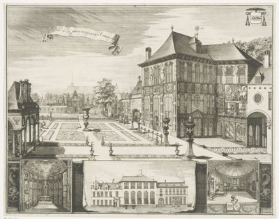 Veduta della casa di Rubens ad Anversa da Jacobus Harrewijn