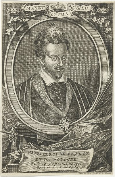 Ritratto di Enrico III di Francia, Re di Polonia e Granduca di Lituania da Jacobus Harrewijn