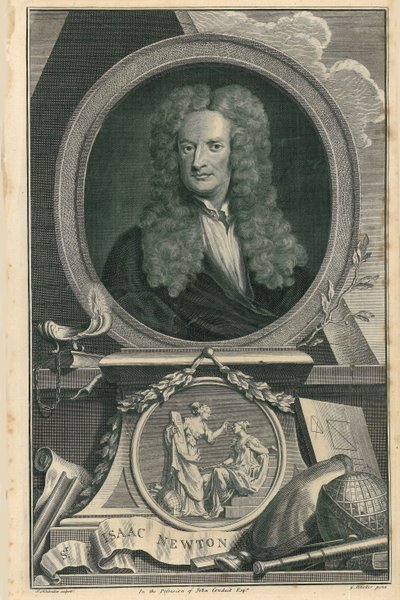 Sir Isaac Newton da Jacobus Houbracken
