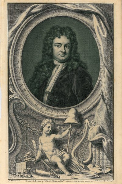 Sir Richard Steele da Jacobus Houbracken