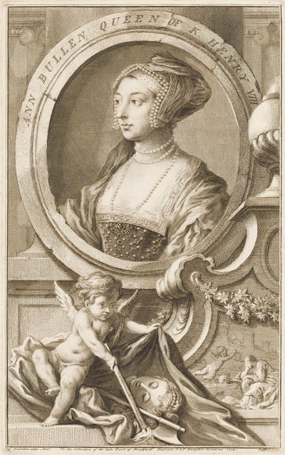 Anna Bolena (m. 1536) da Jacobus Houbraken