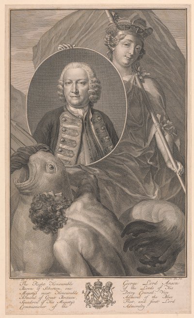 George Lord Anson da Jacobus Houbraken