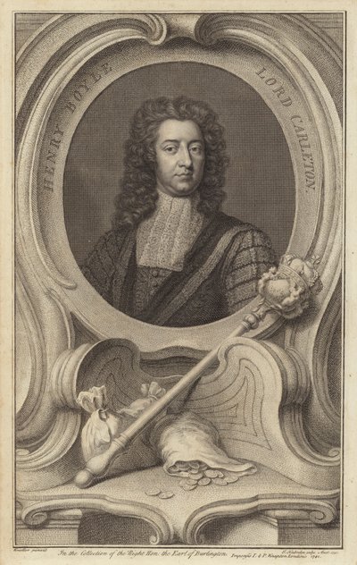 Henry Boyle, 1° Barone Carleton, politico anglo-irlandese da Jacobus Houbraken