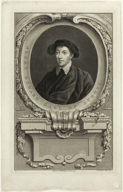 Henry Howard, conte di Surrey da Jacobus Houbraken