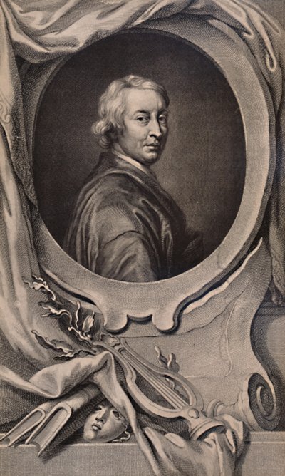 John Dryden, poeta e drammaturgo inglese, c1743 1894 da Jacobus Houbraken