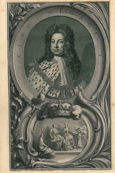 Re Giorgio I da Jacobus Houbraken