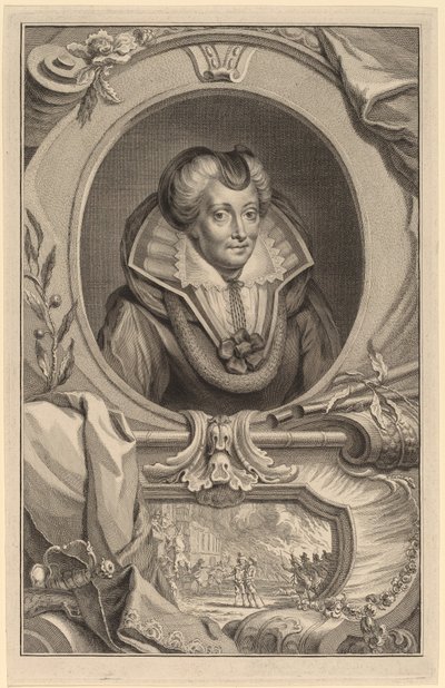 Louise de Coligny da Jacobus Houbraken