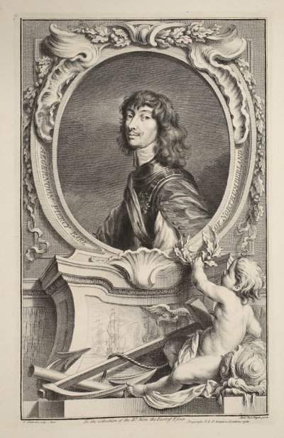 Ritratto di Algernon Percy, Conte di Northumberland, illustrazione da 