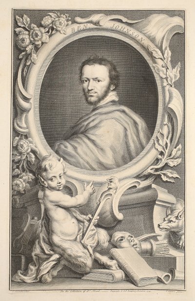 Ritratto di Ben Johnson, illustrazione da 