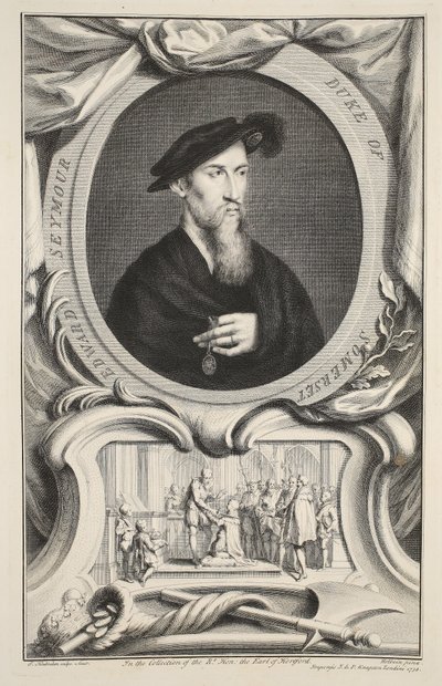 Ritratto di Edward Seymour, Duca di Somerset, illustrazione da 