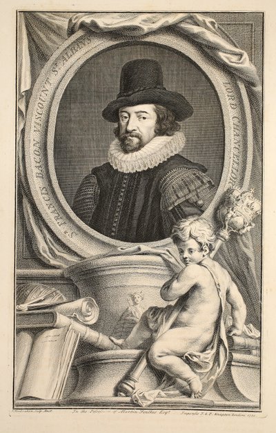 Ritratto di Francis Bacon, Visconte di St Albans, illustrazione da 
