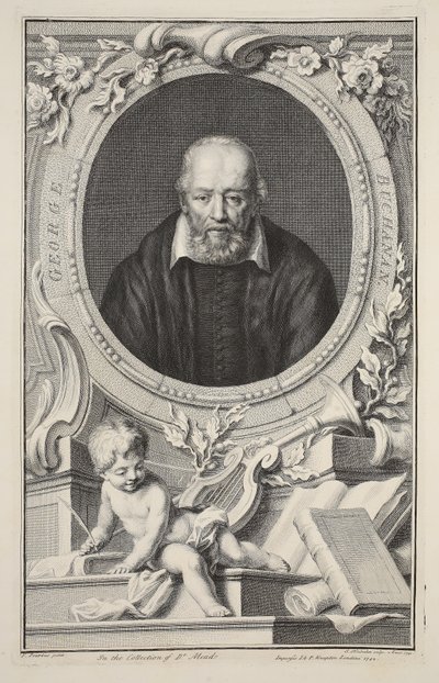 Ritratto di George Buchanan, dopo Frans Pourbus, illustrazione da 