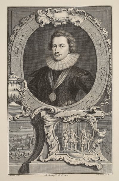 Ritratto di George Villiers, Duca di Buckingham, illustrazione da 