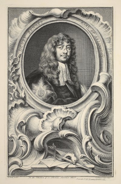 Ritratto di Henry Bennet, Conte di Arlington, illustrazione da 